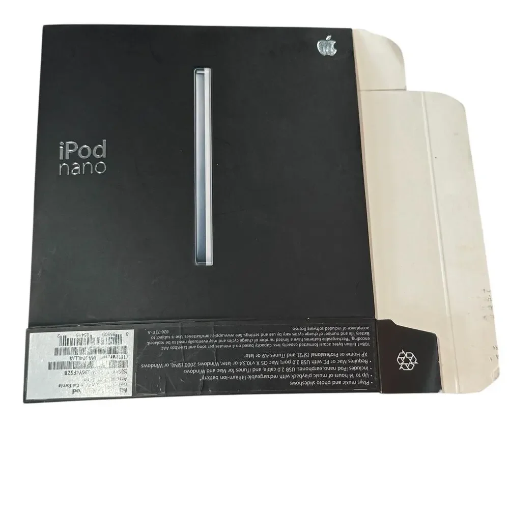 VTG Apple iPod Nano 2GB Retail Box Only no Inserts or Device Packaging MA004LL/A